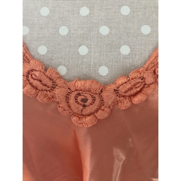 VINTAGE INTIMATE MOODS ORANGE SIZE MEDIUM BABYDOLL NIGHTGOWN - Picture 3 of 7